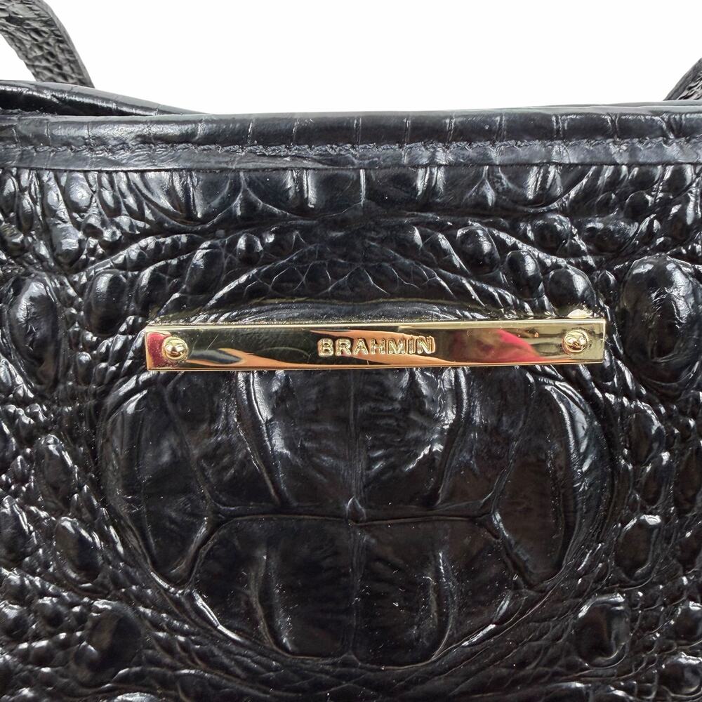 Brahmin Medium Asher Melbourne Tote Bag Shoulder Bag Black - Picture 7 of 15
